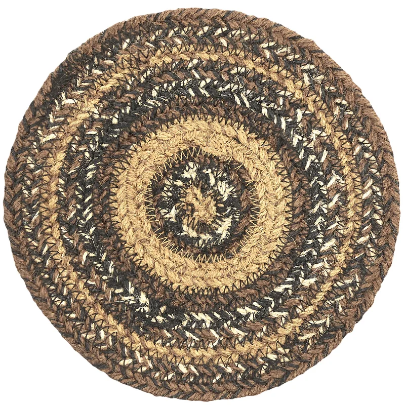 Bed skirts with a vintage - inspired patternEspresso Jute Trivet 8