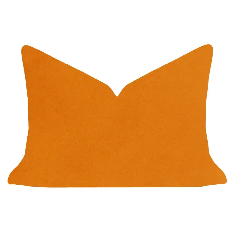 Adjustable Pillows for Customized ComfortOrange 14x20 Solid Velvet Pillow