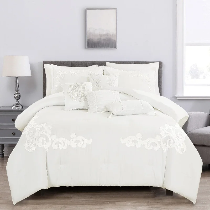Bamboo - fiber - filled comforters with antibacterial and breathable qualitiesGivon Luxury 7 Piece Comforter Set Bamboo - fiber - filled comforters with antibacterial and breathable qualitiesGivon Luxury 7 Piece Comforter Set