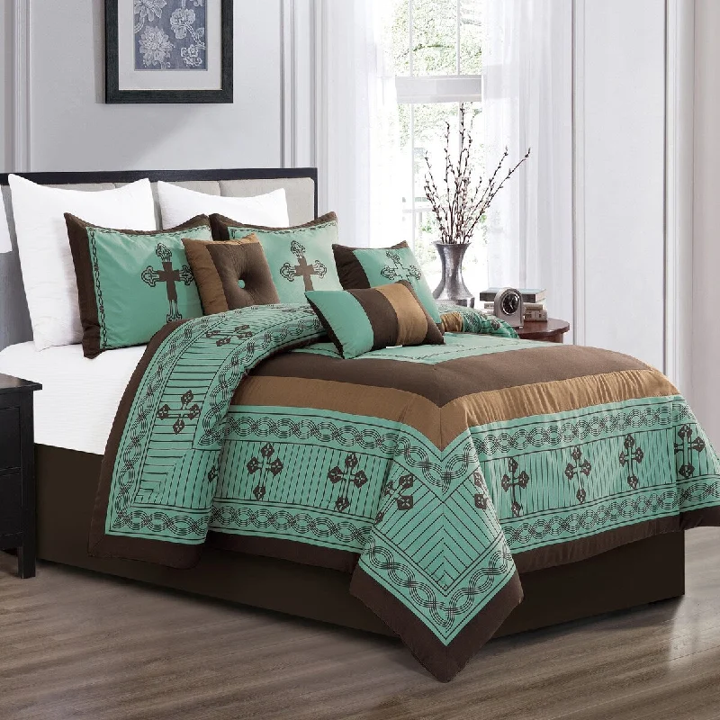 Silk - filled comforters for a luxurious and smooth touchWESTERN CROSS 7 Piece Comforter Silk - filled comforters for a luxurious and smooth touchWESTERN CROSS 7 Piece Comforter