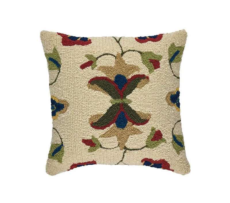 Firm Pillows for Side Sleepers2/Set Vine & Blossom Hooked Pillow Cover 18"x18" - Park Designs Firm Pillows for Side Sleepers2/Set Vine & Blossom Hooked Pillow Cover 18"x18" - Park Designs