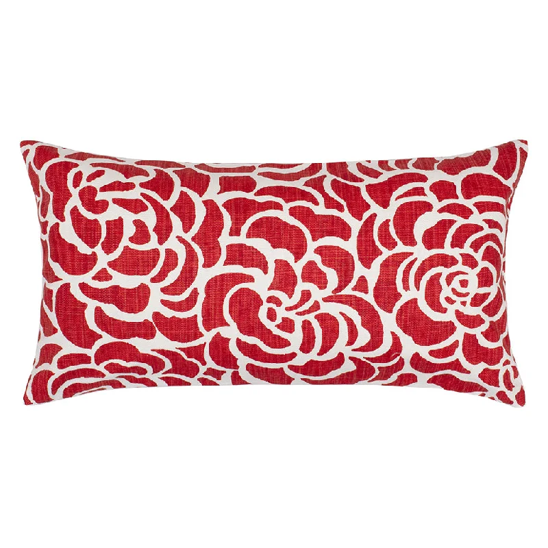 Silk Pillows for Smooth Skin and HairRed Peony Throw Pillow
