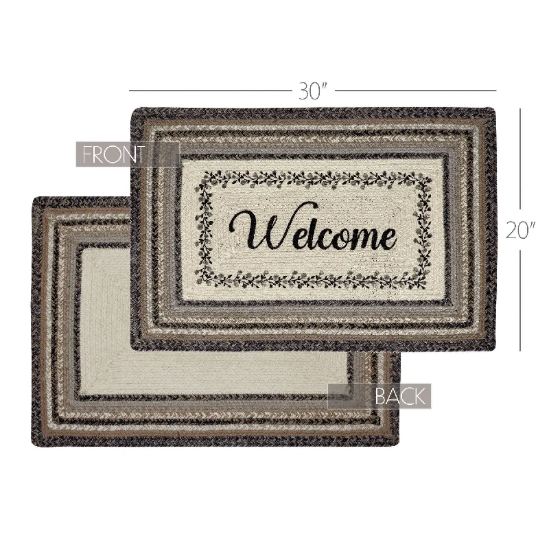 Bed skirts with a satin finish for a shiny appearanceFloral Vine Jute Rug Rect Welcome w/ Pad 20x30 Bed skirts with a satin finish for a shiny appearanceFloral Vine Jute Rug Rect Welcome w/ Pad 20x30