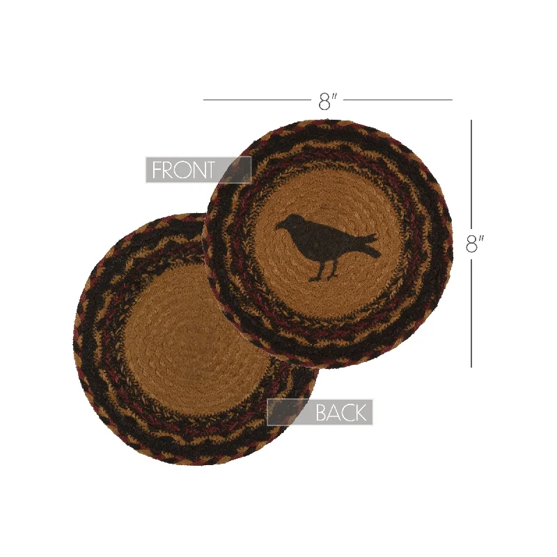 Bed skirts in pastel shades for a delicate lookHeritage Farms Crow Jute Trivet 8