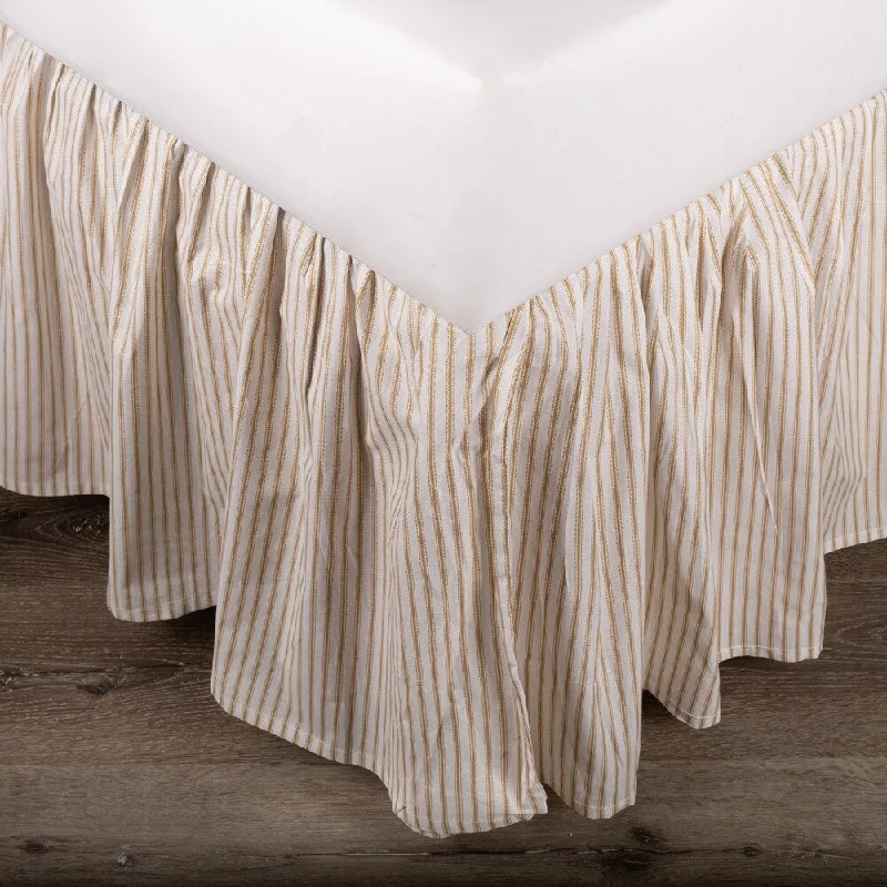 Bed skirts in neutral colors for easy pairingCottage Home Ivy Stripe 3 Piece Tuck in Bed Skirt Bed skirts in neutral colors for easy pairingCottage Home Ivy Stripe 3 Piece Tuck in Bed Skirt