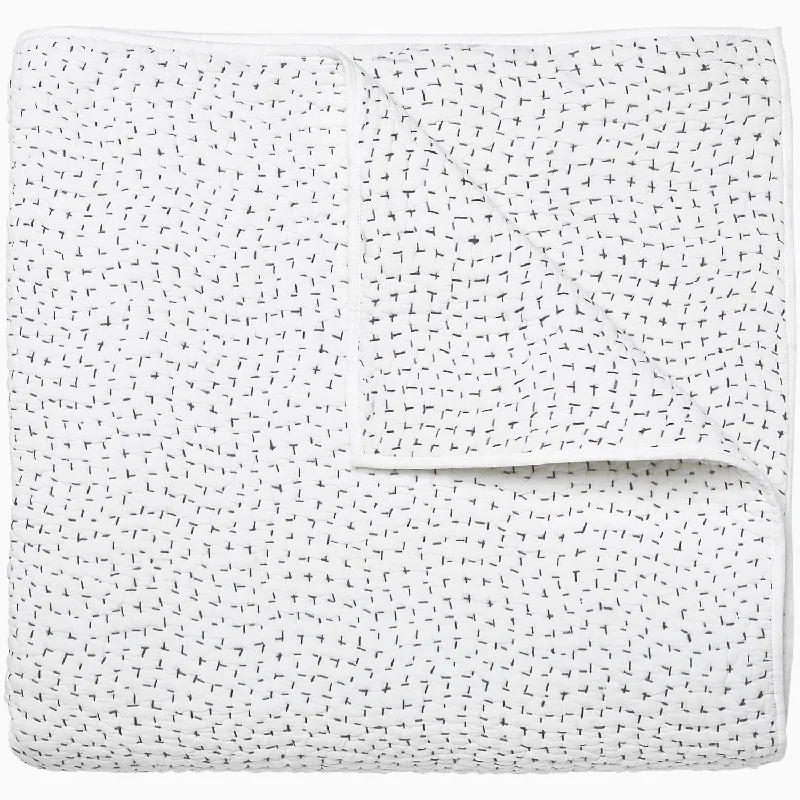 Memory Foam Pillows for Neck SupportOrganic Hand Stitched Gray Quilt