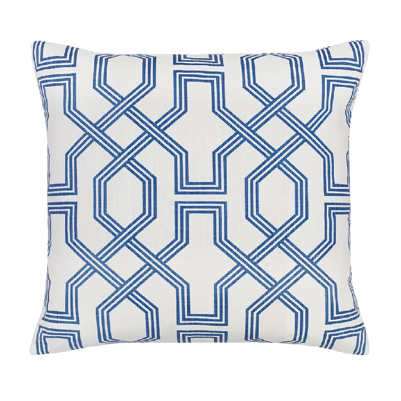 Pregnancy Pillows for Expectant MothersThe White and Blue Fretwork Square Throw Pillow Pregnancy Pillows for Expectant MothersThe White and Blue Fretwork Square Throw Pillow