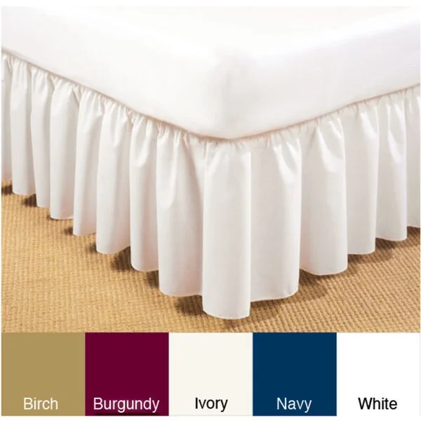 Bed skirts with a multi - colored patternRuffled Poplin 14-inch Drop Daybed Bedskirt Bed skirts with a multi - colored patternRuffled Poplin 14-inch Drop Daybed Bedskirt