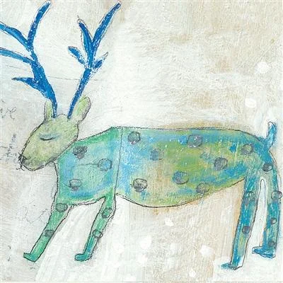 Wool - filled mattresses for natural insulation and moisture - wickingART PRINT - ELK