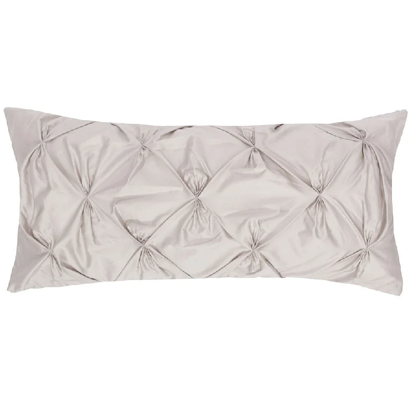 Lumbar Support Pillows for Car SeatsDove Grey Pintuck Throw Pillow