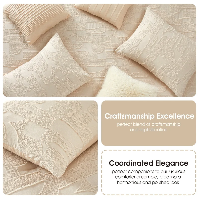 Latex - filled comforters with a bouncy texture and good supportNanshing Tate 7 Piece Textured Modern Comforter Set Latex - filled comforters with a bouncy texture and good supportNanshing Tate 7 Piece Textured Modern Comforter Set