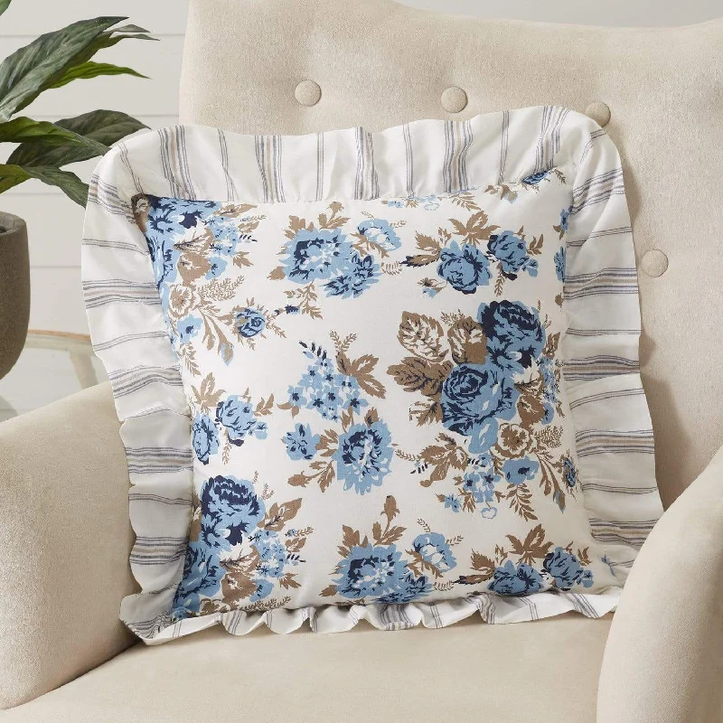 Back Support Pillows for Office ChairsAnnie Blue Floral Pillow
