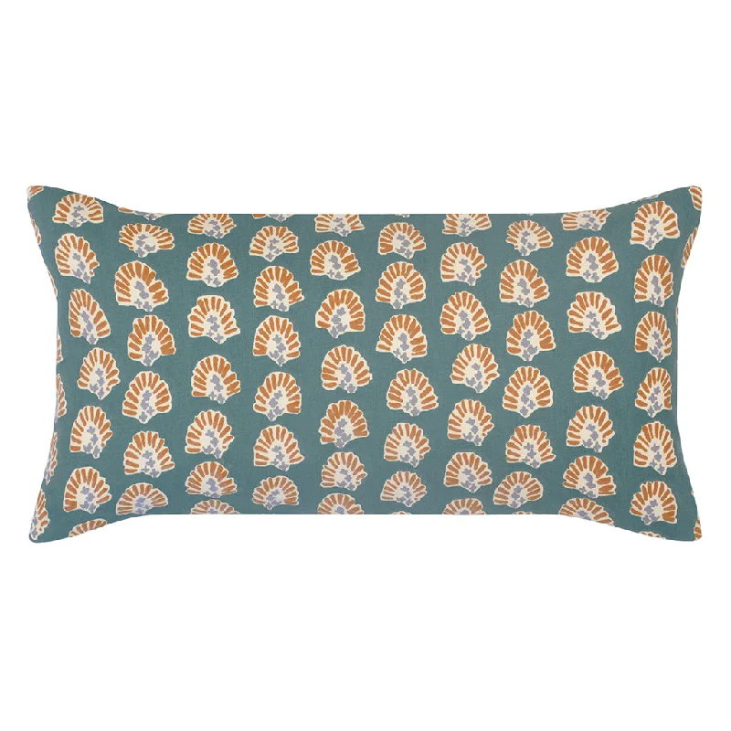 Travel Pillows for Long JourneysThe Teal and Burnt Orange Sunrise Throw Pillow