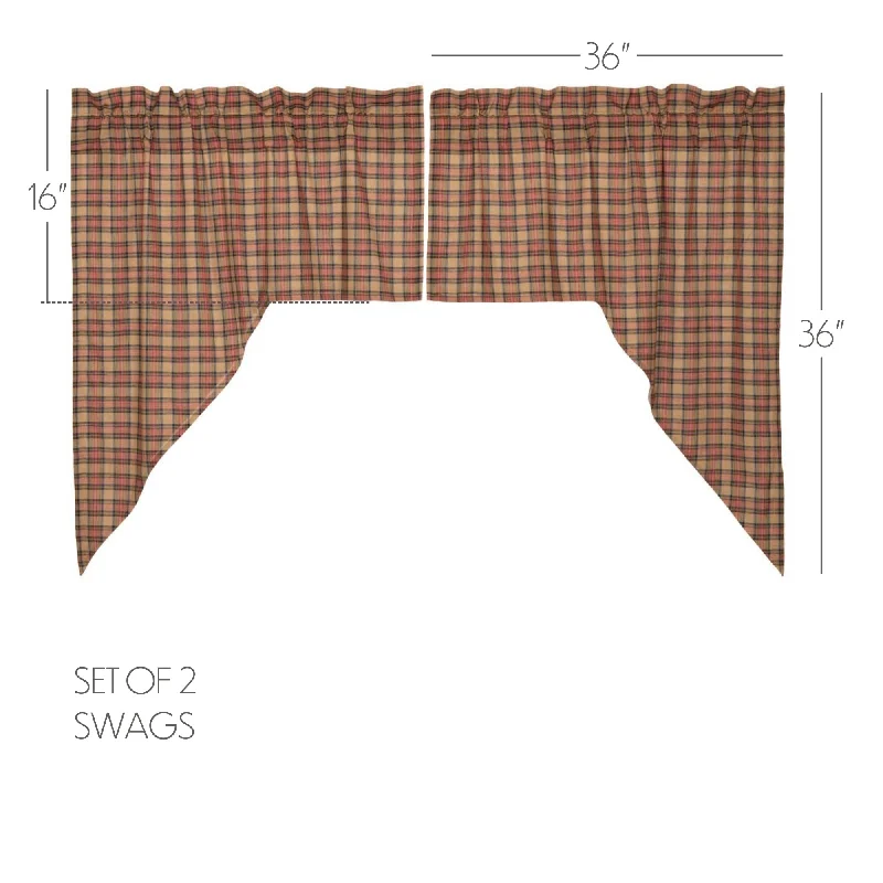 Bed skirts with a satin finish for a shiny appearanceCrosswoods Swag Set of 2 36x36x16 Bed skirts with a satin finish for a shiny appearanceCrosswoods Swag Set of 2 36x36x16