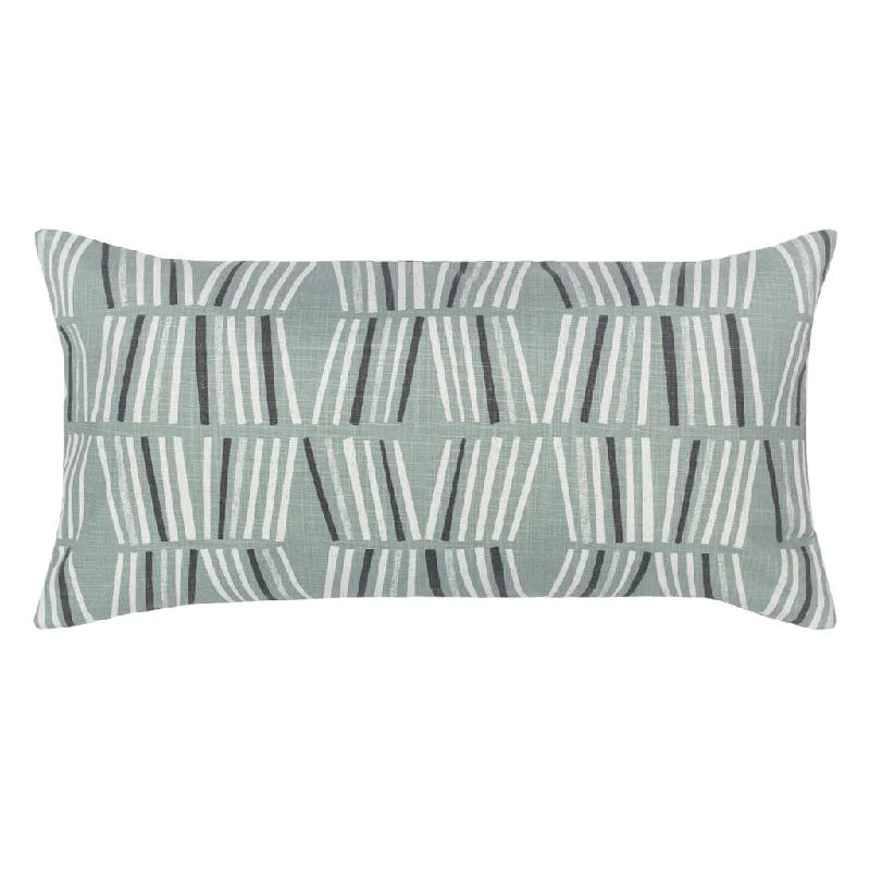 Soft and Fluffy Pillows for Bedroom ComfortThe Green Abstract Lines Throw Pillow