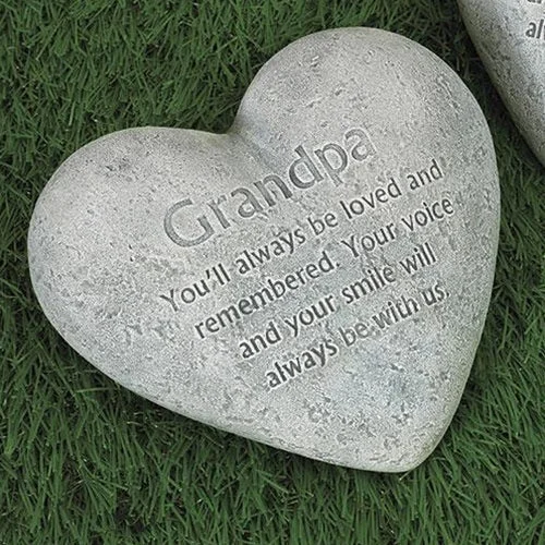 Linen bed skirts for a natural and rustic feelGrandpa Cement Heart Memorial