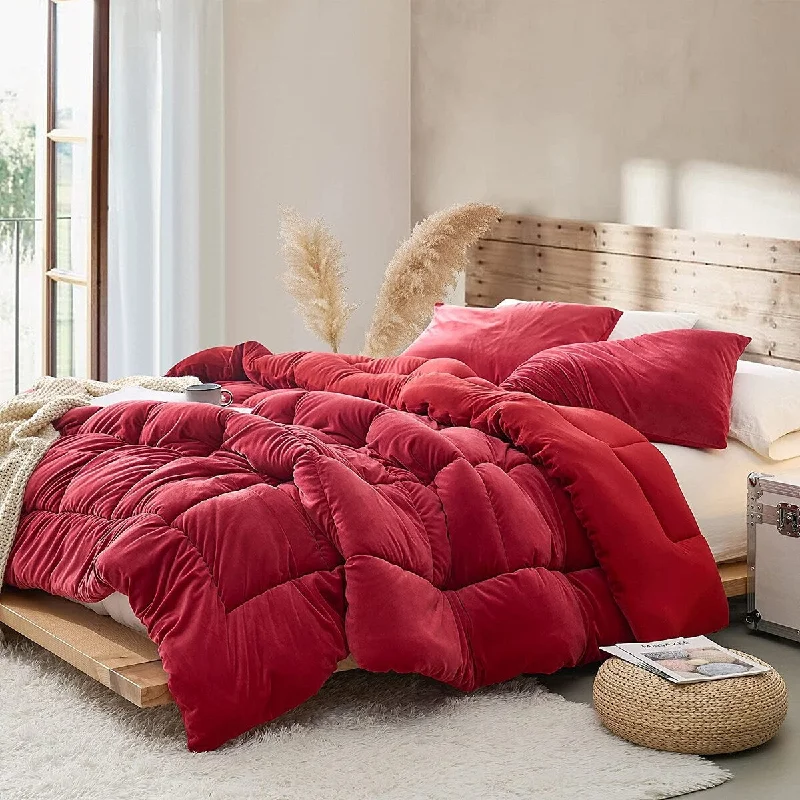 Duck down comforters with a softer feel and good warmth retentionFabric Fetish - Coma Inducer® Oversized Comforter - Lava Falls