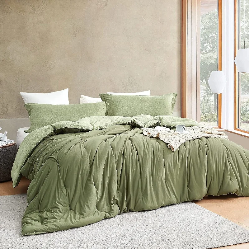 Latex - filled comforters with a bouncy texture and good supportYoga Pants® - Coma Inducer® Oversized Cooling Comforter Set - Military Green