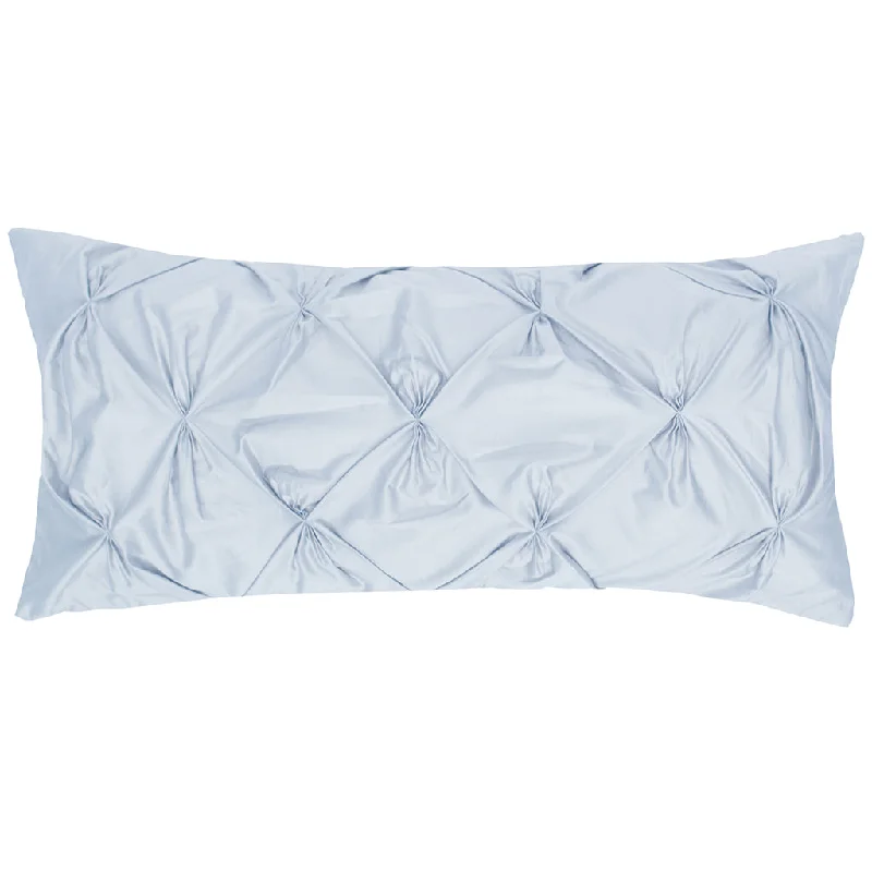 Square Pillows for Modern Home DecorLight Blue Pintuck Throw Pillow