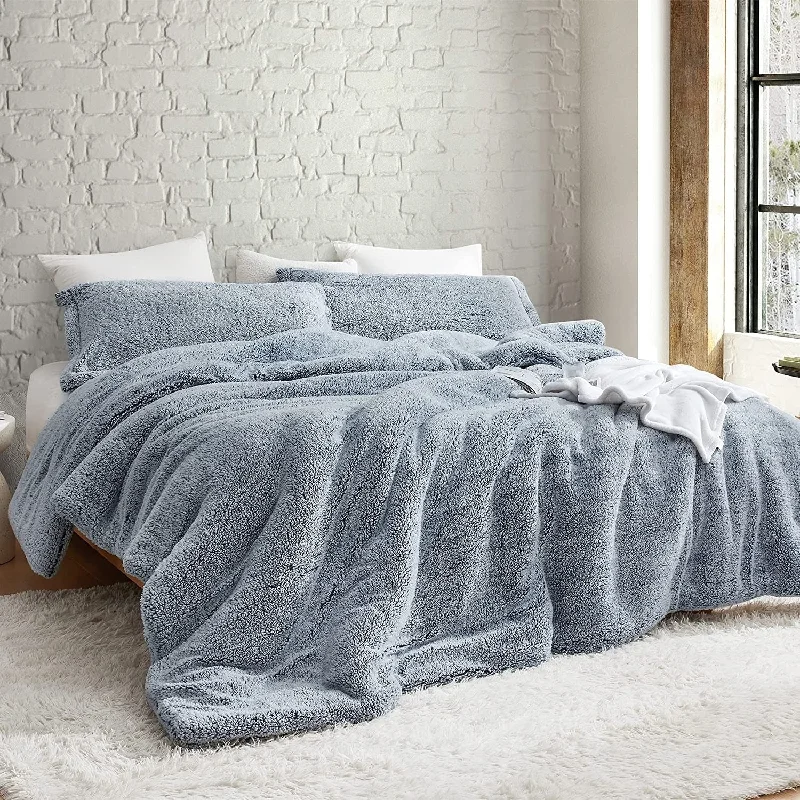 Duck down comforters with a softer feel and good warmth retentionComa Inducer® Oversized Comforter - Two Tone Limited Release - Whitecap Navy