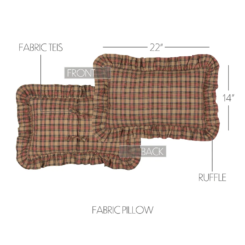 Twin - size bed skirts for a single bedCrosswoods Fabric Pillow 14x22