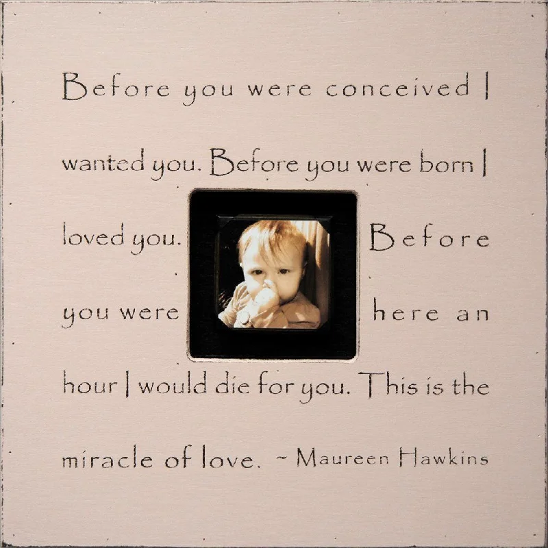Organic cotton mattresses for a chemical - free sleep surfaceHandmade Wood Photobox with quote "Before You Were Conceived"