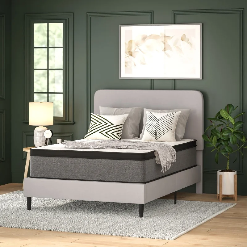 Innerspring mattresses with coil counts for supportPocket Spring Hybrid Pressure Relief Euro Pillow Top Mattress in a Box Innerspring mattresses with coil counts for supportPocket Spring Hybrid Pressure Relief Euro Pillow Top Mattress in a Box