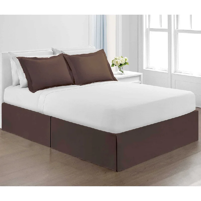 Bed skirts with a jacquard weave for a textured lookHawthorne Microfiber Bedskirt Solid Color Bed skirts with a jacquard weave for a textured lookHawthorne Microfiber Bedskirt Solid Color