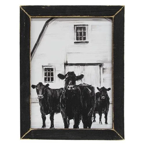 Checkered bed skirts for a classic patternCompton Clovers Framed Print