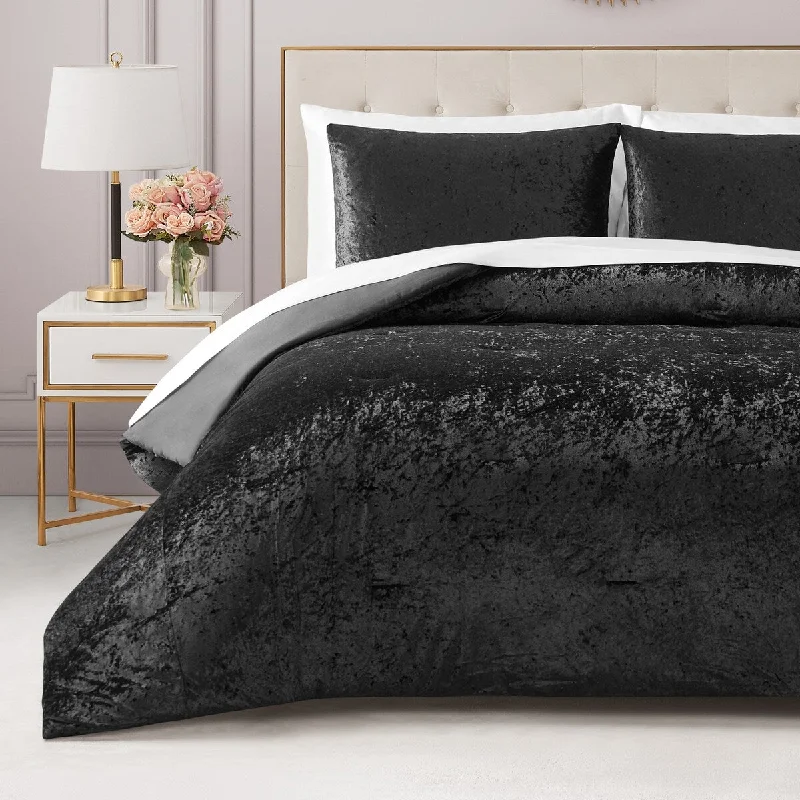 Silk - filled comforters for a luxurious and smooth touchJuicy Couture Crushed Velvet Comforter Set Silk - filled comforters for a luxurious and smooth touchJuicy Couture Crushed Velvet Comforter Set