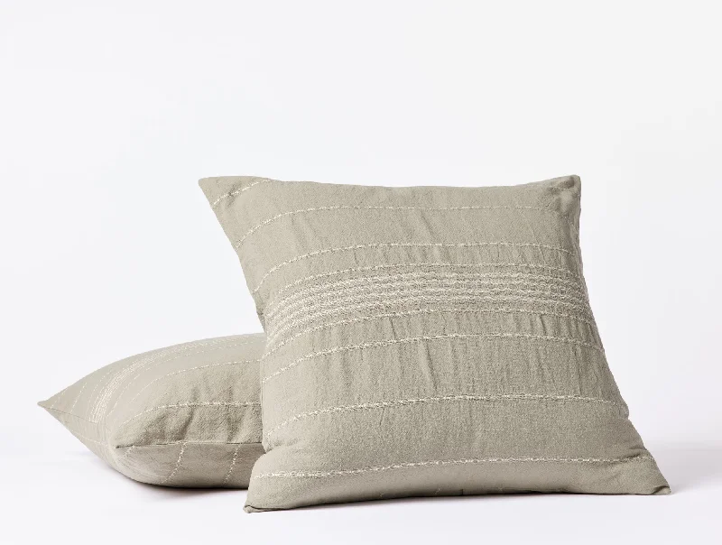 Silk Pillows for Smooth Skin and HairRippled Stripe Organic Shams - Renewed