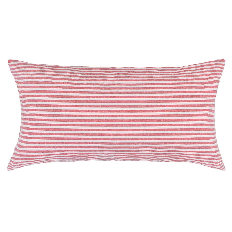 Down Alternative Pillows for Ethical ChoicesThe Classic Red Horizontal Seersucker Throw Pillow Down Alternative Pillows for Ethical ChoicesThe Classic Red Horizontal Seersucker Throw Pillow