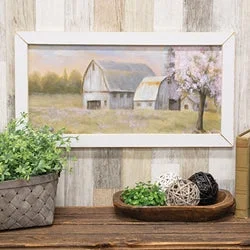 Twin - size bed skirts for a single bedSpring Countryside Framed Print