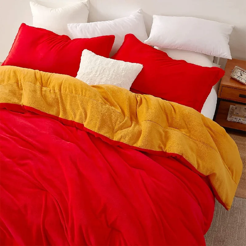Silk - filled comforters for a luxurious and smooth touchEven Heroes Need Sleep - Coma Inducer® Oversized Comforter Set - Inferno