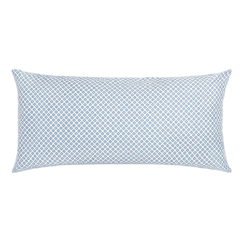 Cotton Pillows for Natural ComfortFrench Blue Diamonds Throw Pillow
