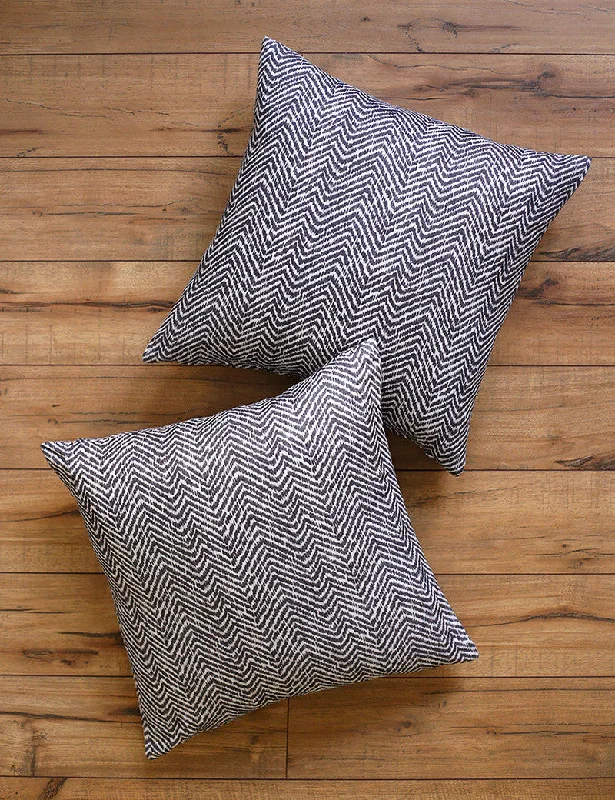 Square Pillows for Modern Home DecorCitizen Charcoal Throw Pillow Pair