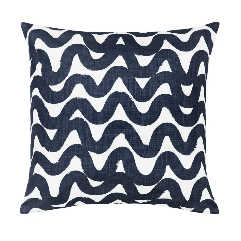 Memory Foam Pillows for Neck SupportThe Navy Modern Waves Square Throw Pillow