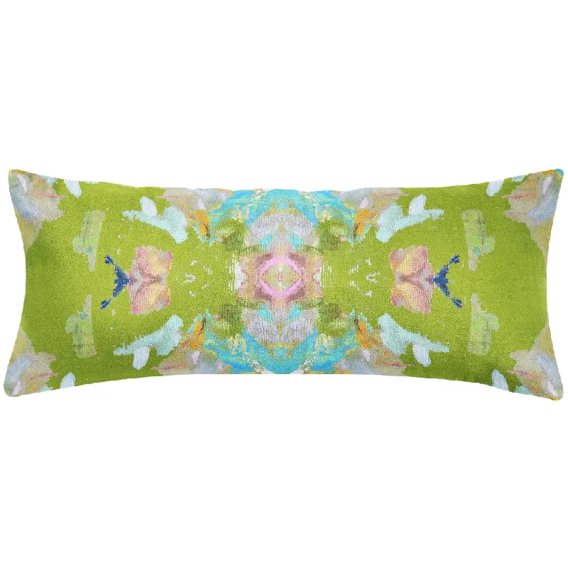 Feather Pillows for a Luxurious SleepStained Glass Green 14x36 Pillow