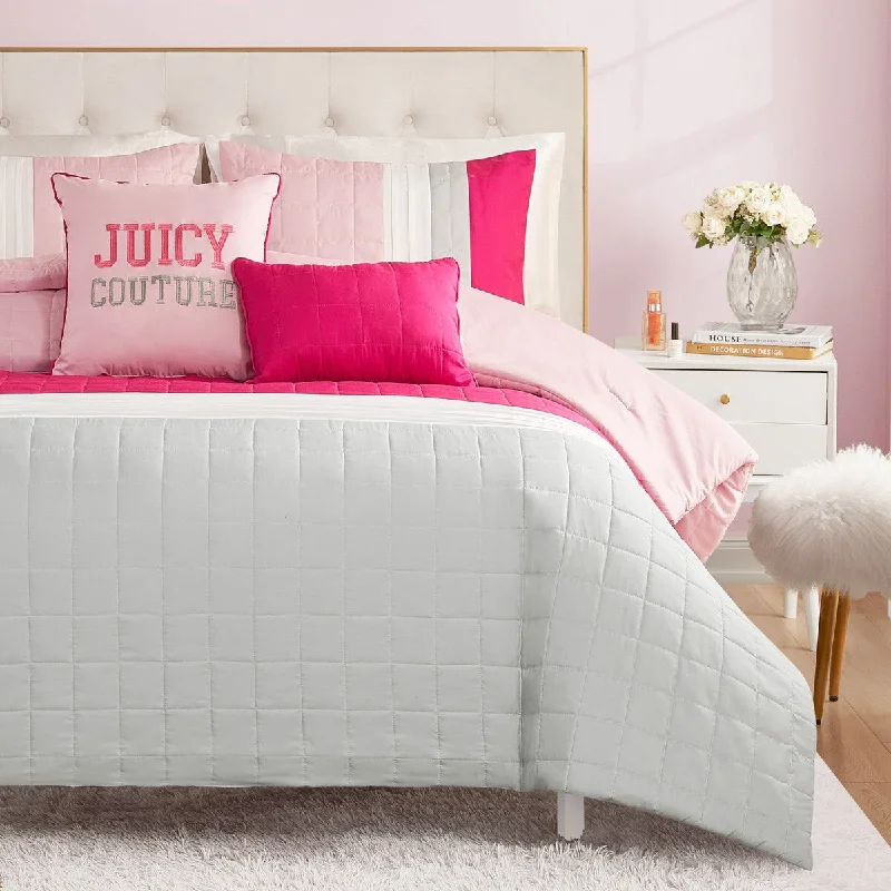 Queen - size comforters for standard queen - sized mattressesJuicy Couture Color Blocked Designer Comforter Sets