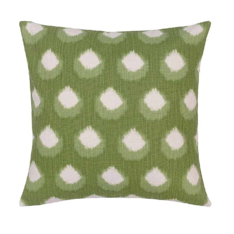 Down Alternative Pillows for Ethical ChoicesThe Green Petal Square Throw Pillow