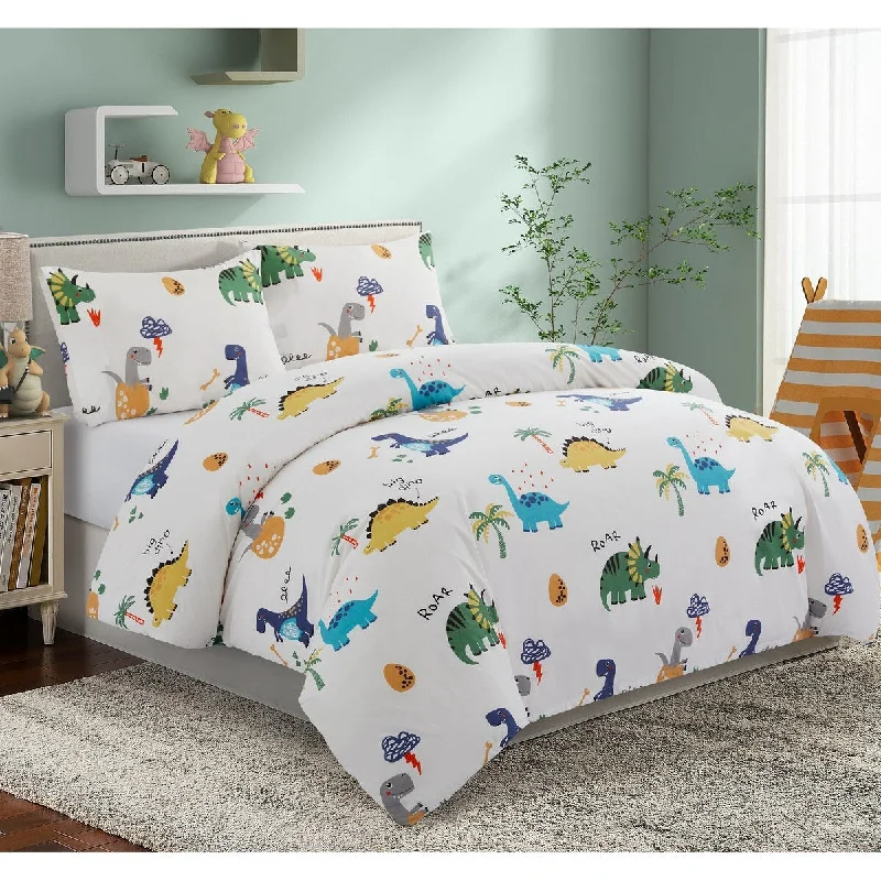 Pregnancy Pillows for Expectant MothersKids Boys Printed 600 Thread Count Cotton Blend Percale Duvet Cover Fitted Sheet Ensemble Bedding Set, Dinosaur Zoo Dino Pregnancy Pillows for Expectant MothersKids Boys Printed 600 Thread Count Cotton Blend Percale Duvet Cover Fitted Sheet Ensemble Bedding Set, Dinosaur Zoo Dino