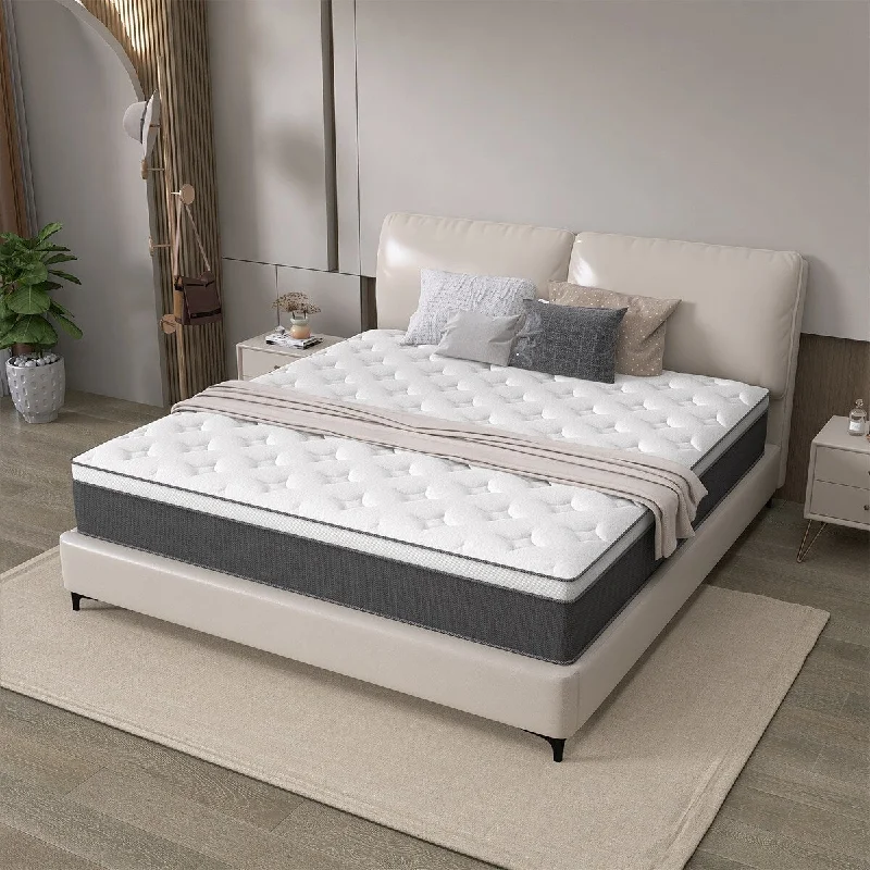 Innerspring mattresses with coil counts for support12" Hybrid of Cooling Gel Infused Memory Foam and Coils Mattress