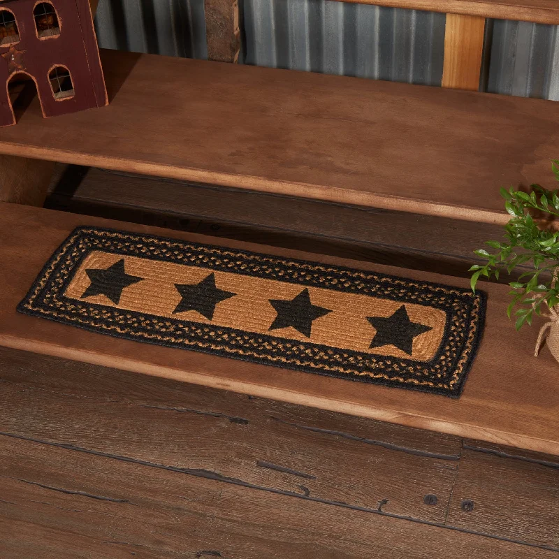 Full - size bed skirts with a gathered fabricFarmhouse Jute Stair Tread Stencil Stars Rect Latex 8.5x27 Full - size bed skirts with a gathered fabricFarmhouse Jute Stair Tread Stencil Stars Rect Latex 8.5x27