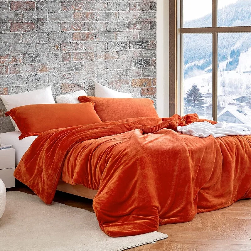 Wool - filled comforters with natural moisture - wicking and temperature - regulating featuresThe Original Plush - Coma Inducer® Oversized Comforter Set - Harvest Rust
