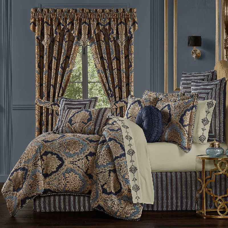 Cotton - filled comforters for a breathable and natural sleep experienceFive Queens Court Bristol Luxury Comforter Set