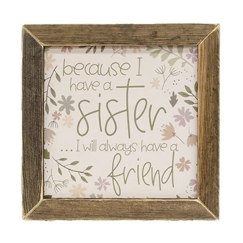 Linen bed skirts for a natural and rustic feelSister & Flowers Framed Print
