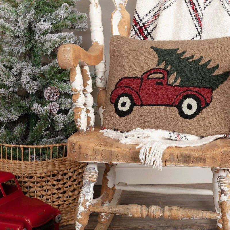 Silk Pillows for Smooth Skin and HairHooked Truck Pillow, 14"x18"