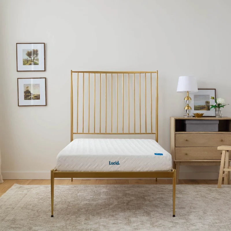 Polyester - foam mattresses for budget - friendly optionsLucid Comfort Collection 6 Inch Gel Memory Foam Mattress Firm Feel