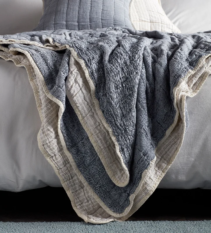 baroque style bedspreads with rich fabrics and elaborate designs for a luxurious lookFrench Blue Vivienne 100% Cotton Quilted Throw baroque style bedspreads with rich fabrics and elaborate designs for a luxurious lookFrench Blue Vivienne 100% Cotton Quilted Throw