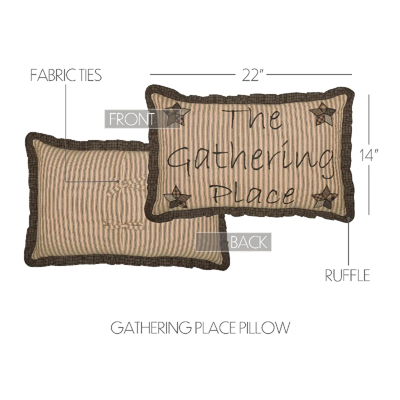 Bed skirts with a metallic thread for a touch of glamourFarmhouse Star Gathering Place Pillow 14x22 Bed skirts with a metallic thread for a touch of glamourFarmhouse Star Gathering Place Pillow 14x22